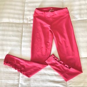 Girls 90 degrees hot pink leggings